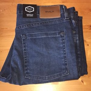 brand new RVCA men’s blue jeans!!